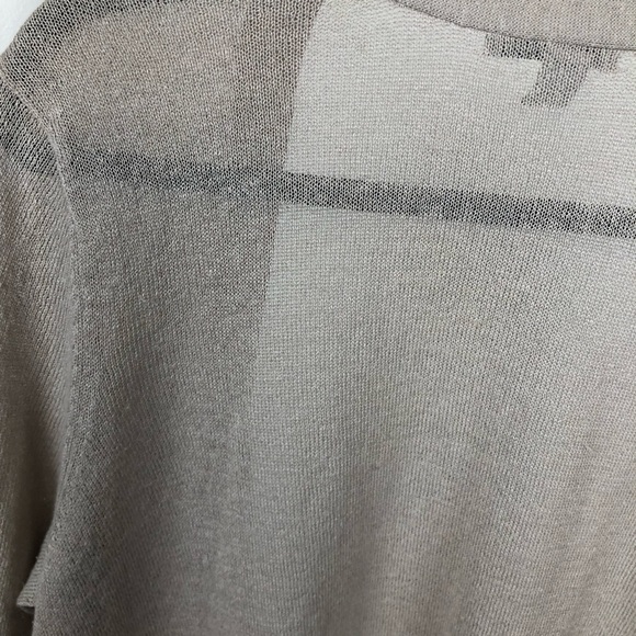 Halogen Lightweight Linen Blend Beige Cardigan Size: S - Picture 8 of 10